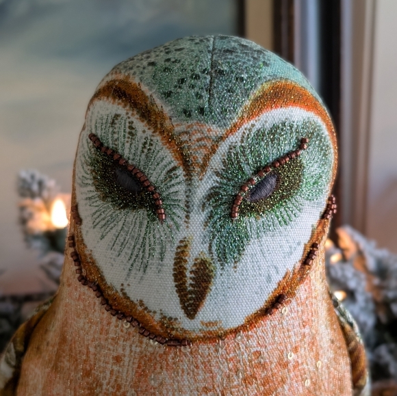 John Derian Owl Pillow - Picture 4 of 6